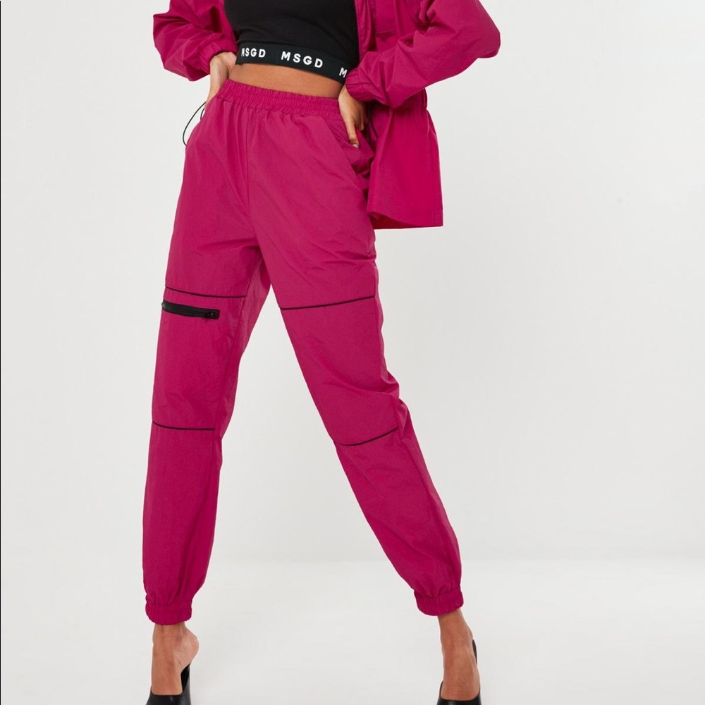 NWOT Missguided pink joggers